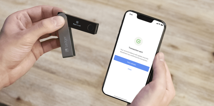 ledger nano X لجر نانو ایکس کیف‌پول سخت‌افزاری