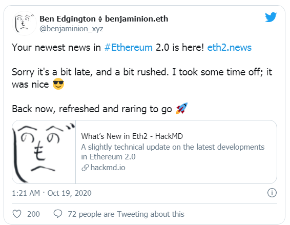 Ben Edgington اتریوم۲ ETH 2.0