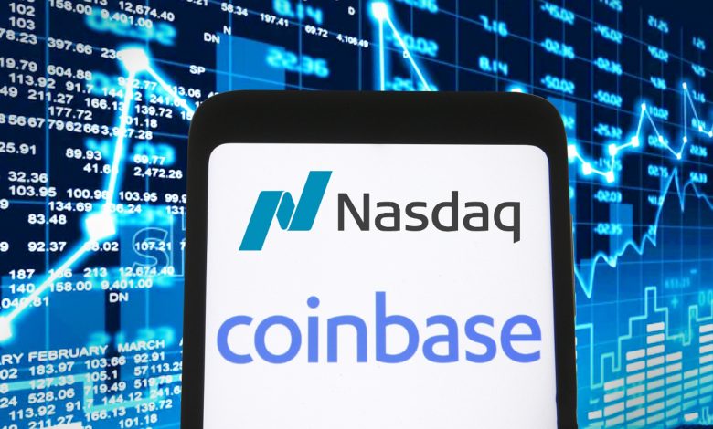 کوین‌بیس نزدک Coinbase Nasdaq سهام عرضه‌ی عمومی