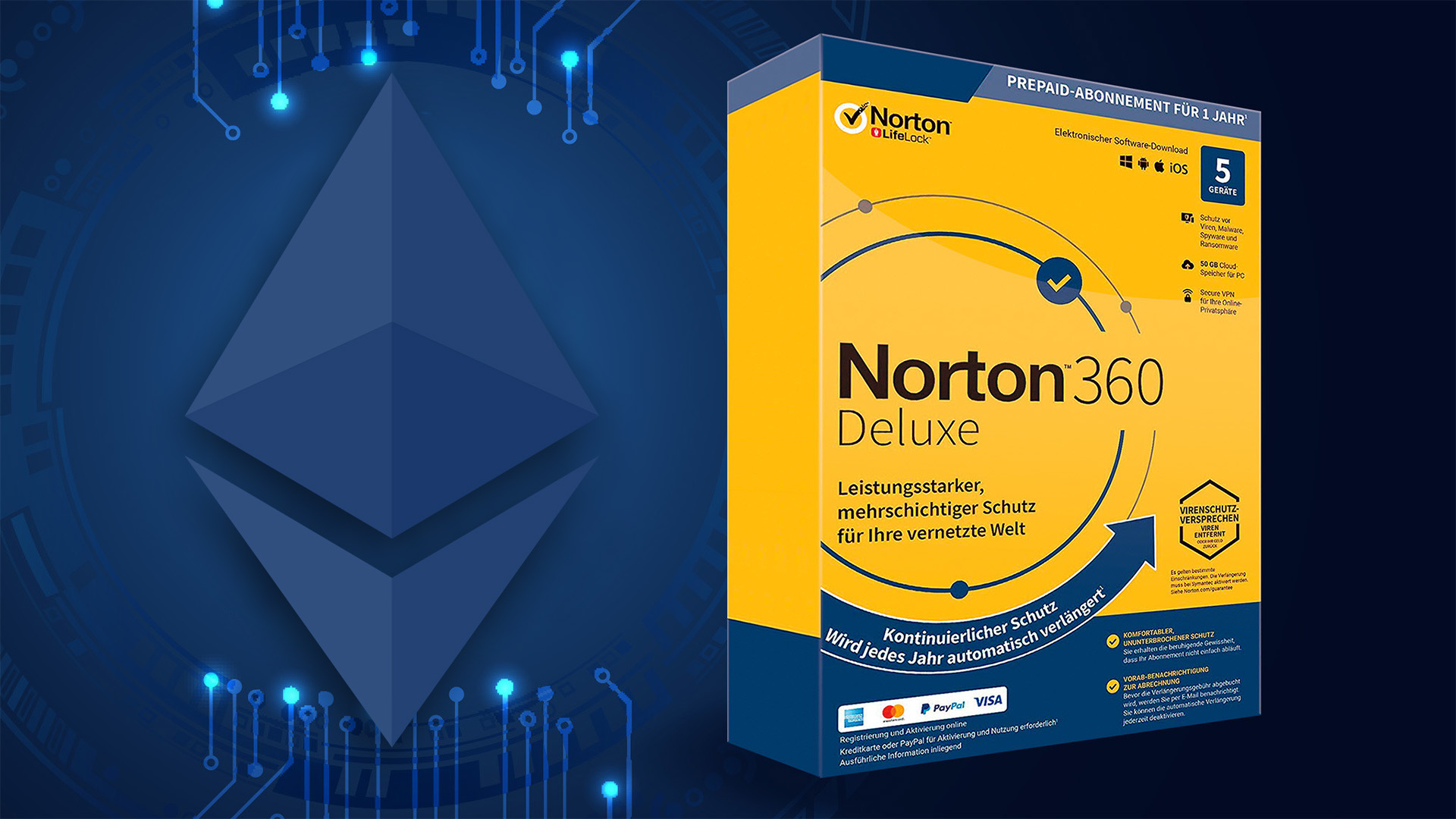 نورتون Norton نرم‌افزار ضد ویروس آنتی ویروس استخراج رمزارز